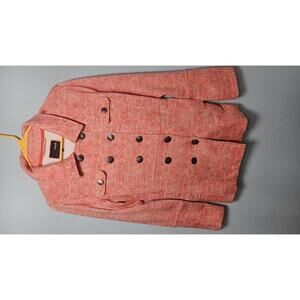 Hurley Women's Herringbone Coral Peacoat Jacket - Size‎ S